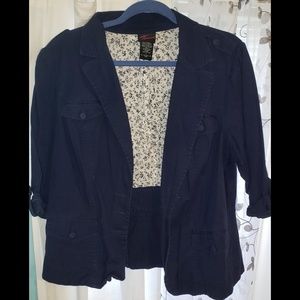Torrid Navy 3/4 length jacket